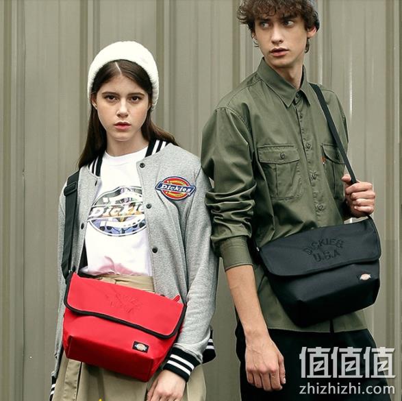 美国潮牌，Dickies帝客 C021 男款刺绣单肩斜跨包 券后156元（吊牌价539元） 值值值-买手聚集的地方