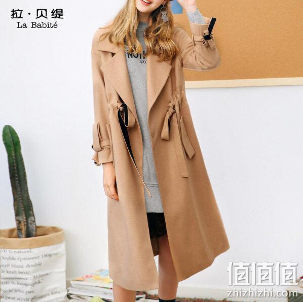 La Babite 拉贝缇 60005691 女士羊毛混纺大衣 2色可选 249.75元包邮（吊牌999元） 值值值-买手聚集的地方