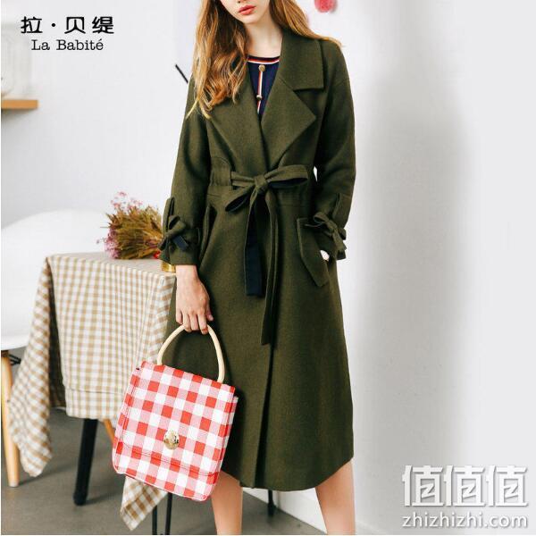 La Babite 拉贝缇 60005691 女士羊毛混纺大衣 2色可选 249.75元包邮（吊牌999元） 值值值-买手聚集的地方