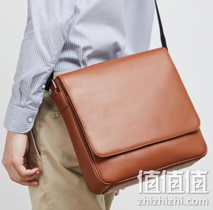 网易严选 男士 牛皮 翻盖单肩包 174元（吊牌价499元） 值值值-买手聚集的地方