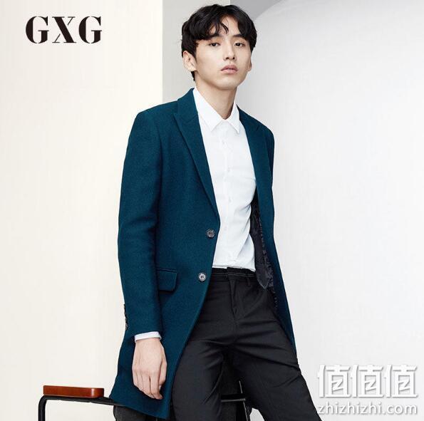 限M/L码：2件 GXG 64826304 男士羊毛混纺大衣 599.4元包邮，合299.7元/件（吊牌价1599元） 值值值-买手聚集的地方