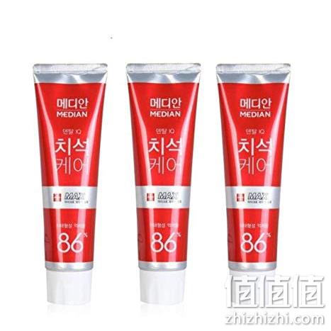120g*12支，韩国 爱茉莉旗下 Median 麦迪安 牙膏 Prime会员63元（京东25元每支） 值值值-买手聚集的地方