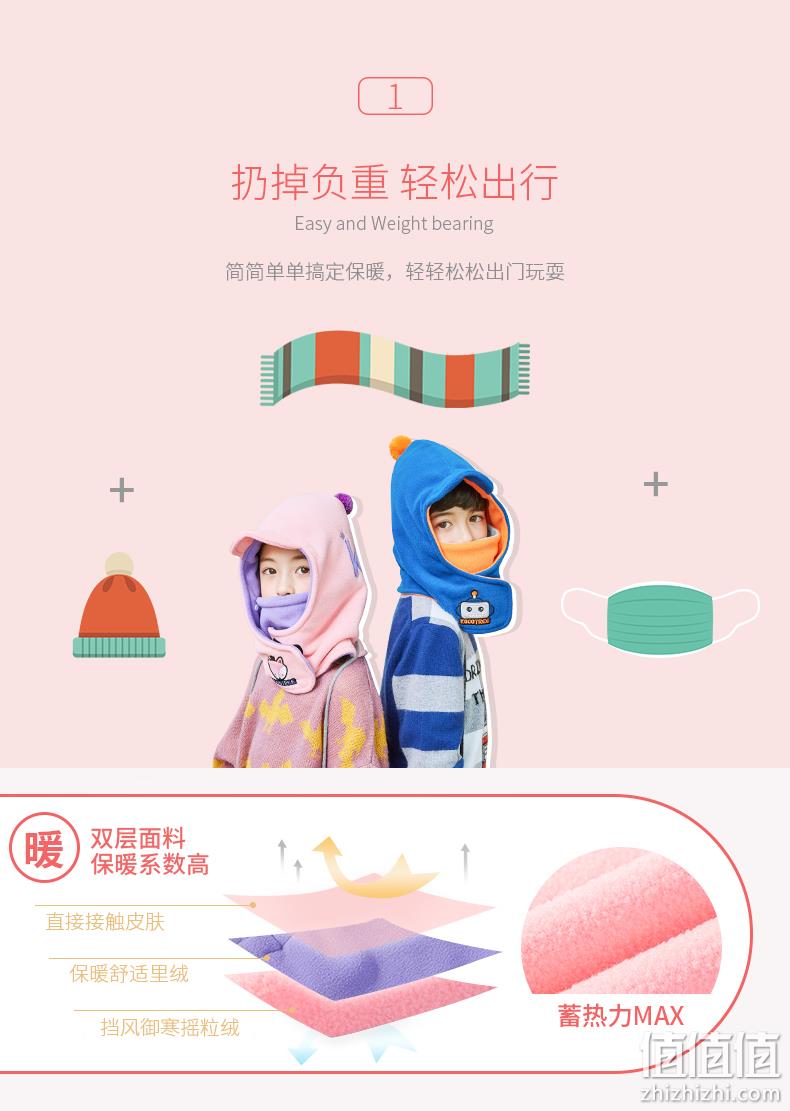 叶一茜推荐、帽子+口罩+围巾：Kocotree 防风保暖帽 40元包邮 送10片PM2.5过滤片 值值值-买手聚集的地方