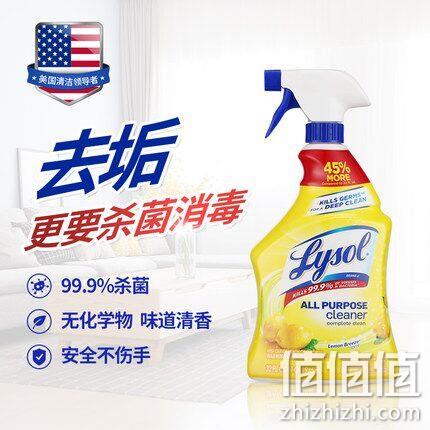 17-18年北美销冠，市占率超5成！946ml Lysol 来沙尔 多功能除菌清洁剂 券后30元含税包邮 值值值-买手聚集的地方