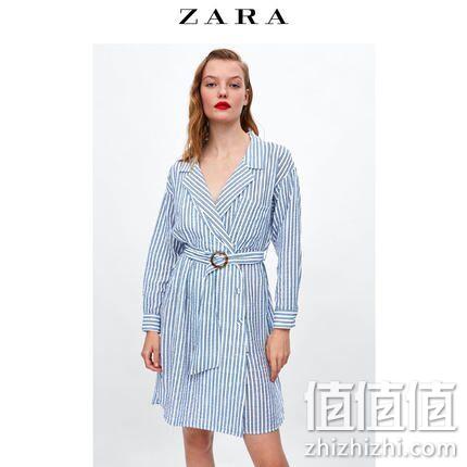 ZARA 07901224044 条纹衬衫款式连衣裙 79元 值值值-买手聚集的地方