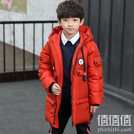 加厚保暖，柏迪靓仔 中大童 中长款棉衣 100元券后88元包邮 送围巾（吊牌价399元） 值值值-买手聚集的地方