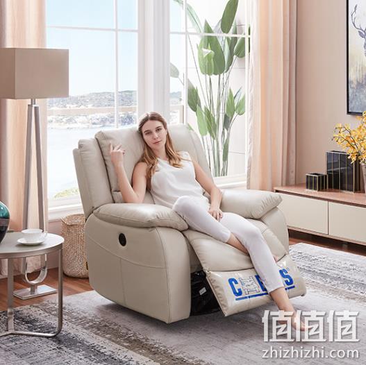无线、长续航，Cheers 芝华仕 头等舱 真皮电动 单人沙发K199 双重优惠2499元 值值值-买手聚集的地方