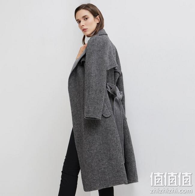 100%羊毛！网易严选 女式格纹双面毛呢大衣 650元包邮 值值值-买手聚集的地方