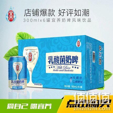 宜养 乳酸菌奶啤300ml*6瓶 券后19.9元包邮 值值值-买手聚集的地方