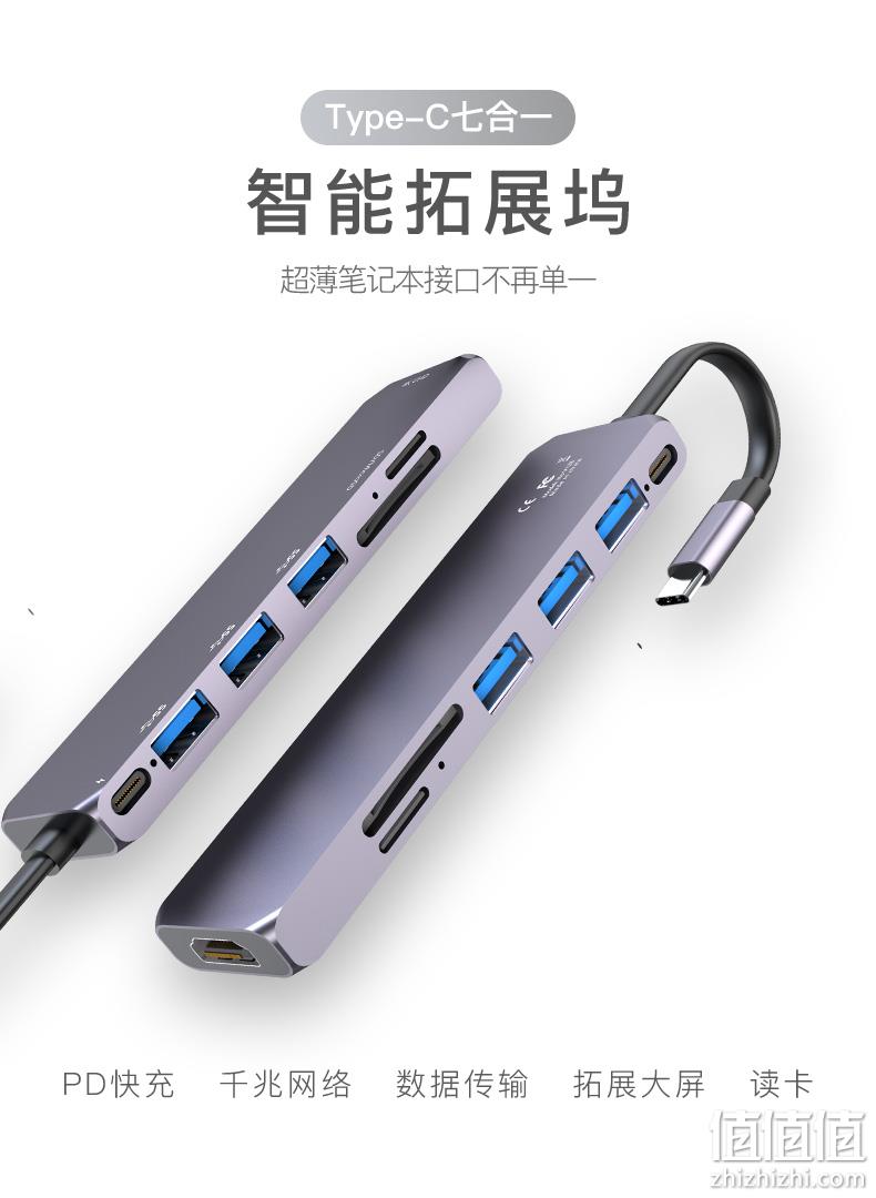 HDMI+PD快充+USB3.0:XMW 鑫魔王 Type-C 三合一扩展坞 49元包邮 值值值-买手聚集的地方