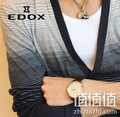 EDOX 依度 Les Vauberts系列 80081-3-AIN 男士机械腕表 245美元约¥1682（天猫4723元） 值值值-买手聚集的地方