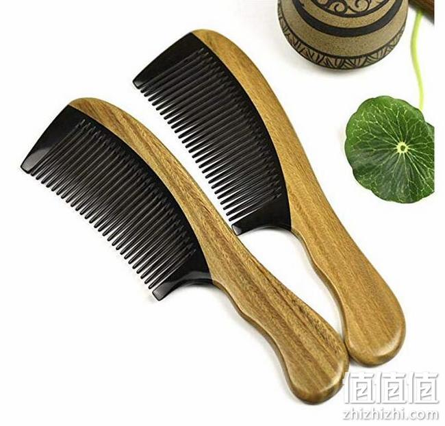 2件 kavar 米良品 天然绿檀木牛角梳 59元包邮（长期129元） 值值值-买手聚集的地方
