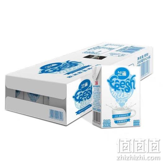 波兰原装，兰雀 唯鲜系列 脱脂纯牛奶200ml*24*2件 104元包邮 值值值-买手聚集的地方