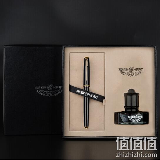 新品：HERO 英雄 5020 铱金笔明尖钢笔+墨水礼盒套装 拼单价75元 值值值-买手聚集的地方