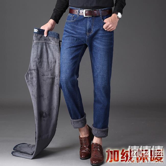 好评4.9分，加绒加厚：北极绒 男士冬季牛仔裤 券后69元包邮 值值值-买手聚集的地方