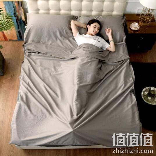 旅行出差必备：120x210cm J.H.Longess 60支贡缎全棉睡袋 128元包邮 值值值-买手聚集的地方