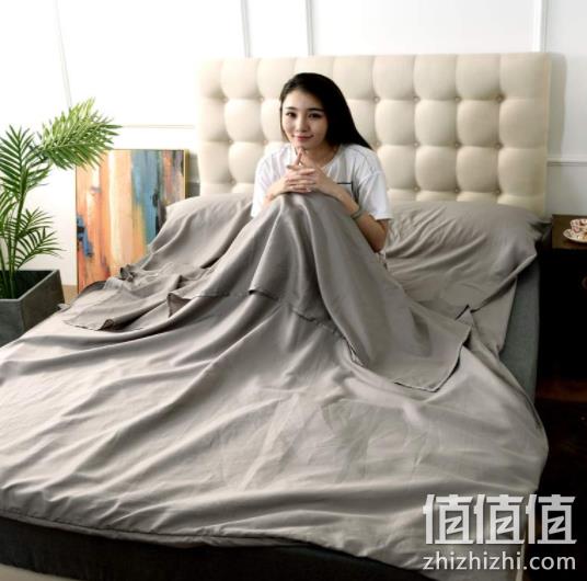 旅行出差必备：120x210cm J.H.Longess 60支贡缎全棉睡袋 128元包邮 值值值-买手聚集的地方