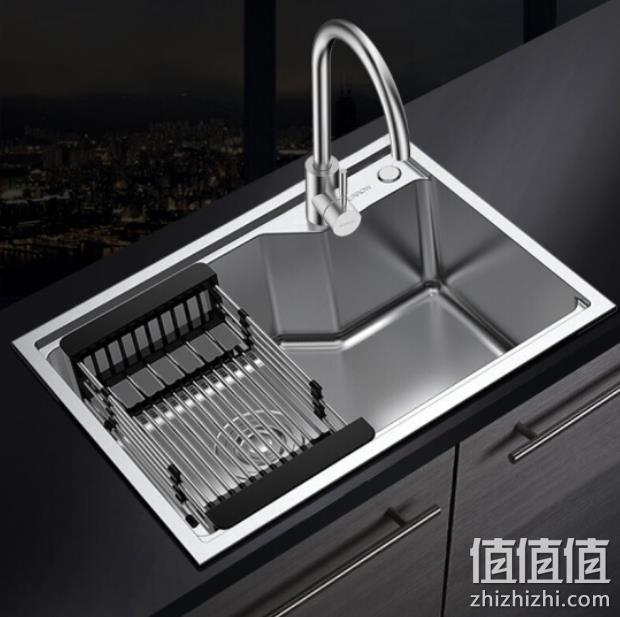 箭牌卫浴 304不锈钢 带龙头单水槽 AEOB10558S Plus会员449元（专柜699元） 值值值-买手聚集的地方