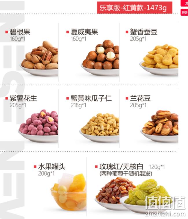 0点：三只松鼠 年货坚果大礼包1373g x2件 78元包邮 值值值-买手聚集的地方