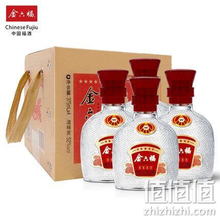 金六福 五星 福星高照白酒 52度浓香型 4瓶x375mL 470元包邮（长期699元） 值值值-买手聚集的地方