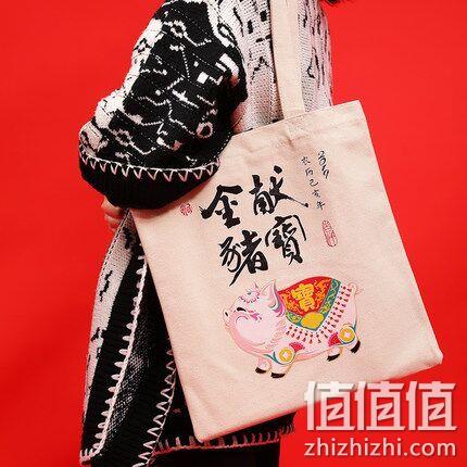 可做礼品袋，烟雨集 19新春 帆布袋 14.7元包邮 值值值-买手聚集的地方