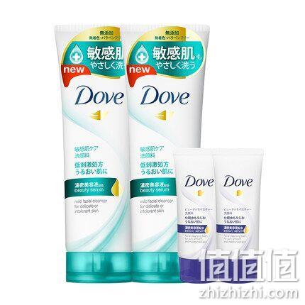 敏感肌可用，日本 Dove 多芬 温和净嫩洁面乳130g*2支 券后54元包邮 送小样30g*2支（京东39元每支） 值值值-买手聚集的地方