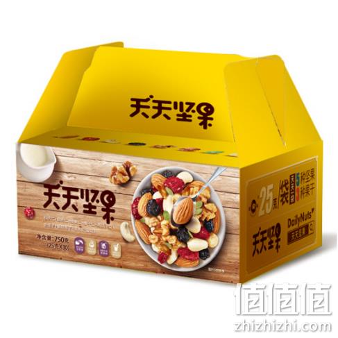 臻味 坚果礼盒 天天坚果 30袋x25g 券后59元包邮（长期99元） 值值值-买手聚集的地方