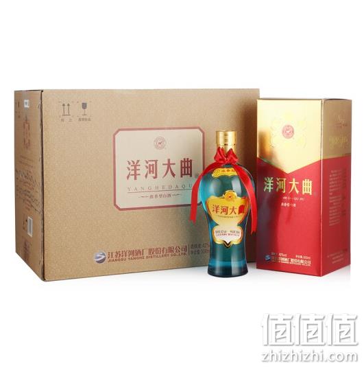 Plus会员：洋河大曲 新天蓝 42度 酱香型白酒 500mlx6瓶 184元包邮 值值值-买手聚集的地方