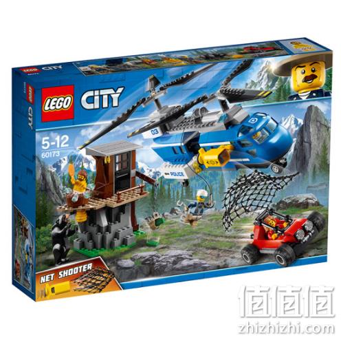 评价18w，99%好评：LEGO 乐高 城市组系列 60173 山地特警空中追捕积木 双重优惠354元包邮 值值值-买手聚集的地方