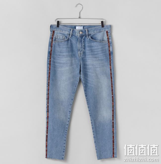Bershka 巴适卡 05329220426 男士修身牛仔裤 69元包邮 值值值-买手聚集的地方