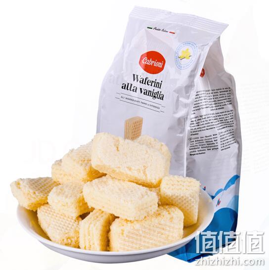 意大利进口： 400gx5件 卡布莱妮 香草味夹心威化饼干 满减后99.5元包邮 值值值-买手聚集的地方