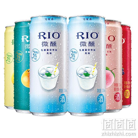 RIO 锐澳 微醺系列 预调鸡尾酒 330ml*6罐*4件 plus会员111.6元包邮 值值值-买手聚集的地方