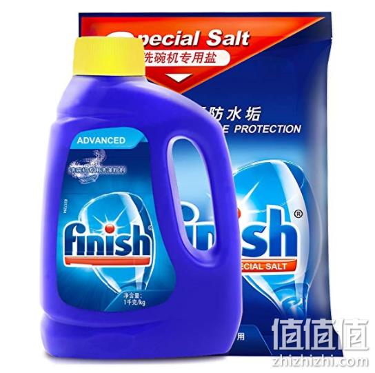 finish亮碟 洗碗机专用洗涤粉剂1kg+专用盐2kg 79元(长期99元) 值值值-买手聚集的地方