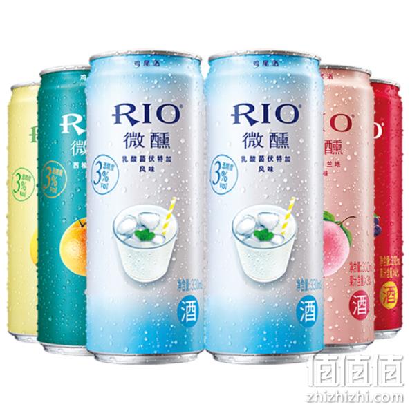 4件*6罐 RIO 锐澳 5种口味 预调鸡尾酒 330ml 双重优惠102元（天猫59元每件） 值值值-买手聚集的地方