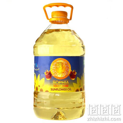 乌克兰原瓶进口：Sophia golden medal 索菲亚金牌 葵花籽油 5L*2桶 139.7元包邮 值值值-买手聚集的地方