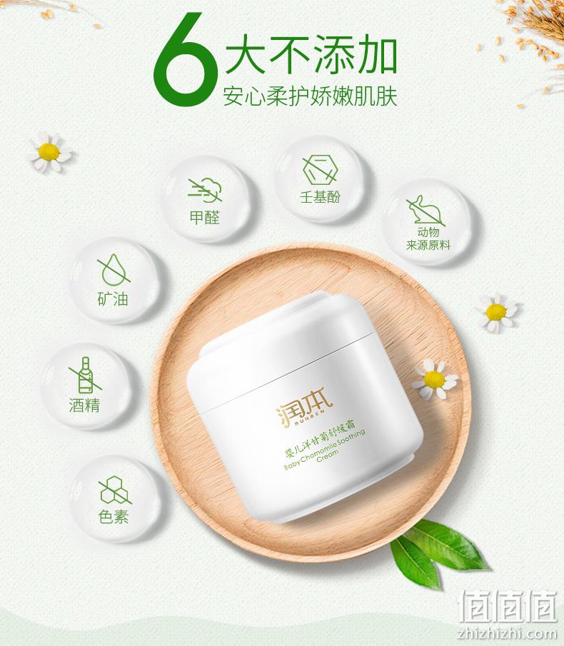 4.9分好评：50gx2瓶 润本 洋甘菊儿童滋润面霜 19.9元包邮 值值值-买手聚集的地方