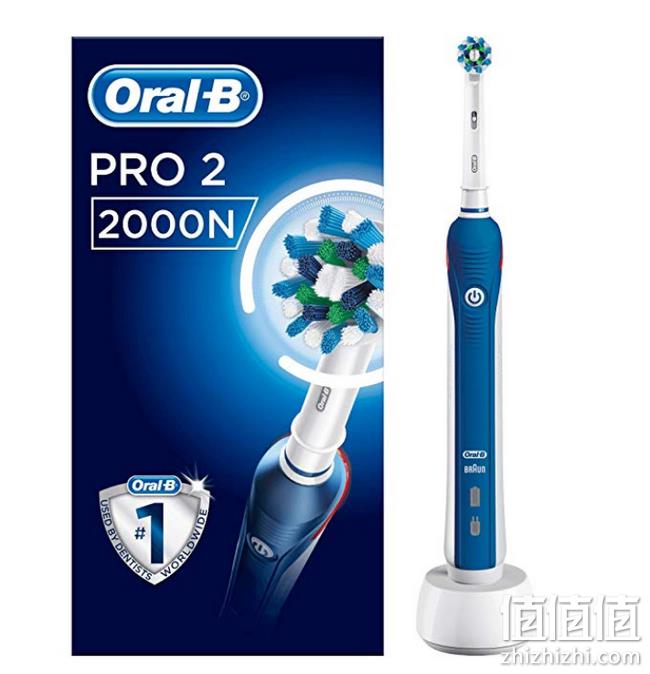 振荡+旋转+震动：欧乐B Oral-B Pro 2000 电动牙刷 prime会员293.95元包邮包税（京东429元） 值值值-买手聚集的地方