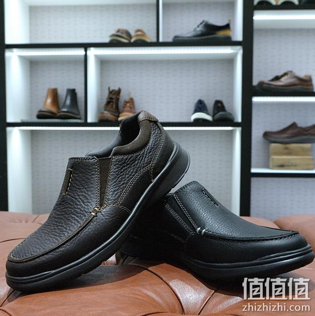 限US7.5码、亚马逊最畅销：Clarks 其乐 男士 一脚蹬 真皮休闲鞋 Prime会员237元 值值值-买手聚集的地方