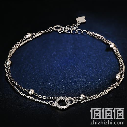 情人节礼物 宝诚 女 S925银手链 券后78元包邮，可定制刻字 值值值-买手聚集的地方