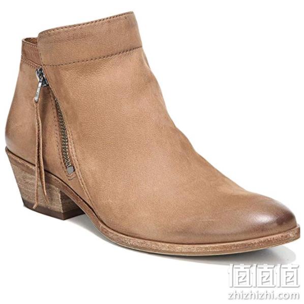 Sam Edelman 女士Packer真皮粗跟短靴 F3071L 374.4元包邮 值值值-买手聚集的地方