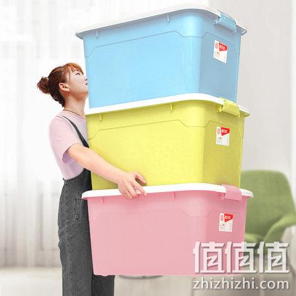 出口品质、沃尔玛有售：24升x3个 禧天龙 塑料整理箱 79元包邮 值值值-买手聚集的地方