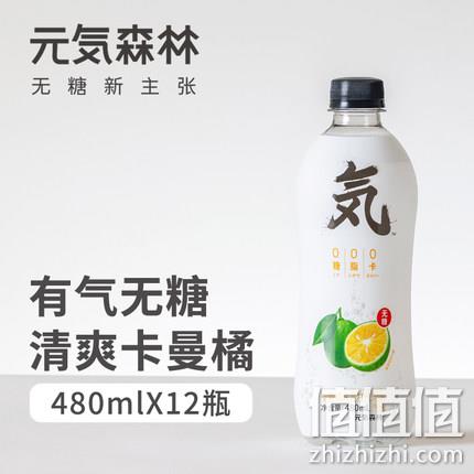 0糖0脂0卡路里，480mlx12瓶，元気森林 清爽卡曼橘味苏打气泡水 券后43.9元包邮（超市5元/瓶） 值值值-买手聚集的地方