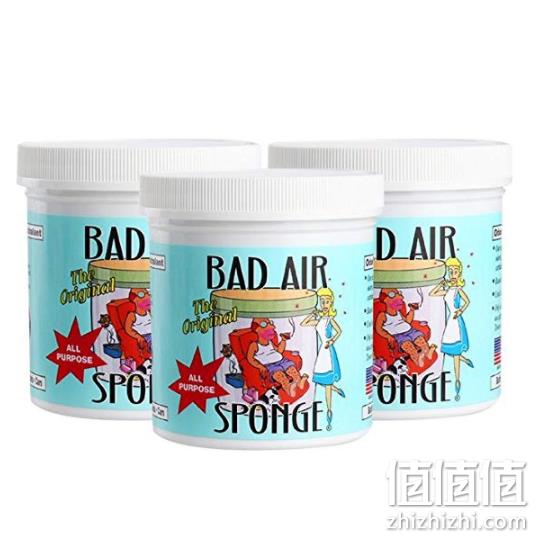 美亚畅销品，400g*3罐装，The ORIGINAL Bad Air Sponge吸收异味空气净化剂 239元包邮包税（折合79元/罐） 值值值-买手聚集的地方