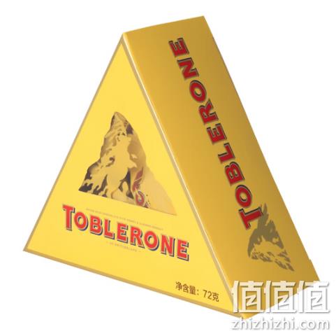 瑞士 Toblerone 三角 牛奶巧克力 单粒装 72g x10件 67.2元包邮 值值值-买手聚集的地方