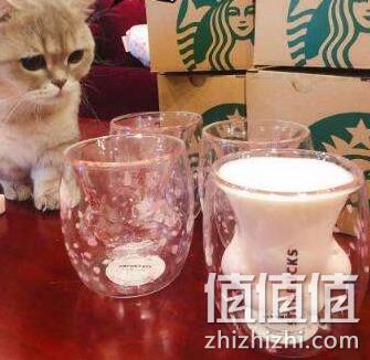 15点开始：STARBUCKS 星巴克 樱花猫爪 双层玻璃杯 199元包邮 值值值-买手聚集的地方