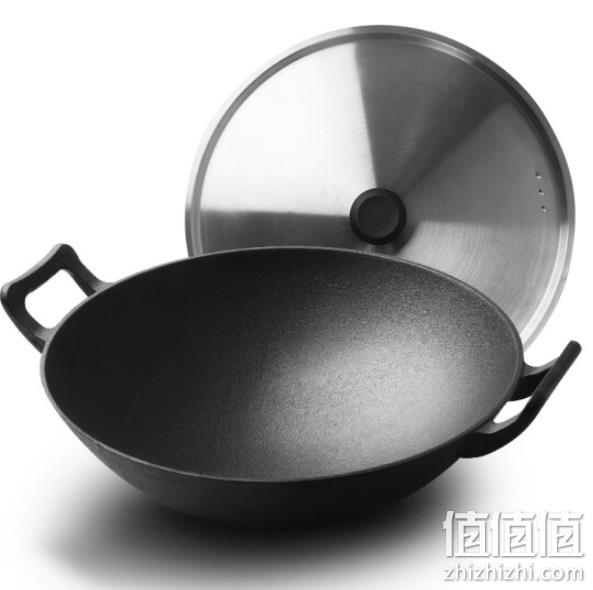 炊大皇 32cm 中式双耳 加厚铸铁锅 99元（长期售价125元） 值值值-买手聚集的地方