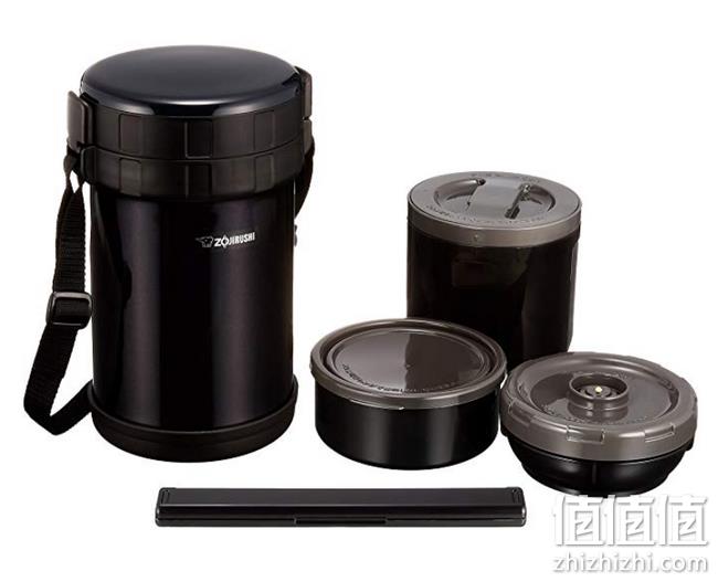 可微波炉加热，保温6小时！Zojirushi 象印 SL-XE20-AD 不锈钢保温便当盒 黑色 2L prime会员直邮含税到手约232元（淘宝370-410元） 值值值-买手聚集的地方