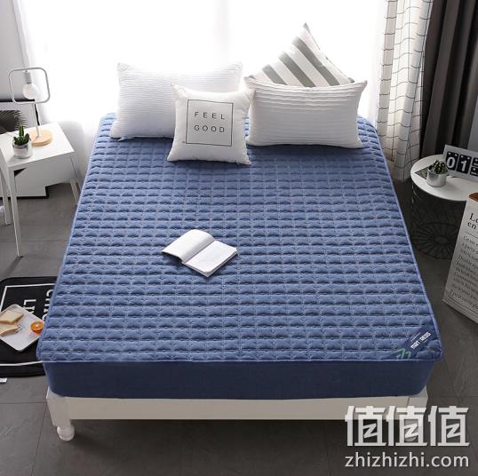 眠度 纯棉色织床笠绗缝床罩 150x200cm 133元包邮 值值值-买手聚集的地方