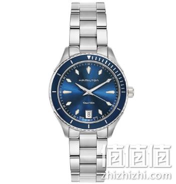 Hamilton 汉密尔顿 Jazzmaster Seaview 爵士海洋系列 银蓝色女士气质腕表 H37451141 309.4美元约¥2074 值值值-买手聚集的地方