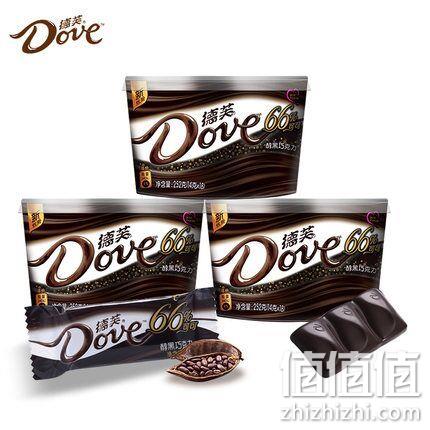 3碗x252g Dove 德芙 66%可可 醇黑巧克力 券后93.9元包邮（京东113.7元） 值值值-买手聚集的地方